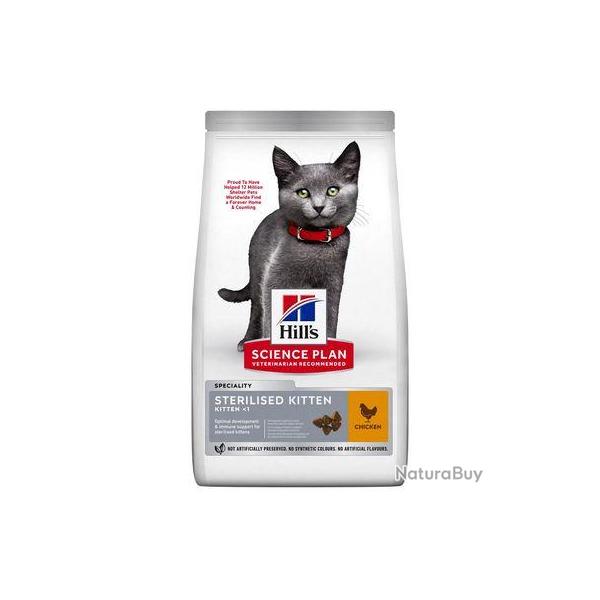 HILLS FELINE KITTEN STERILISED POULET 3KGS