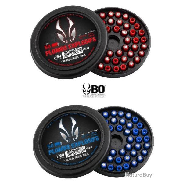 100 Plombs Explosifs The Black Ops Soul � T�te Plate Cal. 4.5mm - Braderie Automne