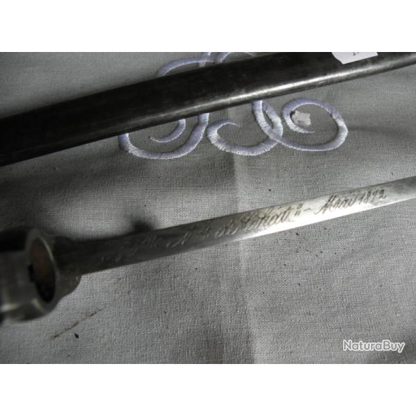 ba�onnette Fran�aise mod�le 1866 chassepot