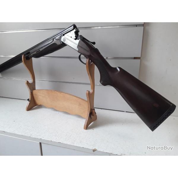 Fusil superpose Franchi FEELING ACIER cal.12/76 bois can.71cm extracteur