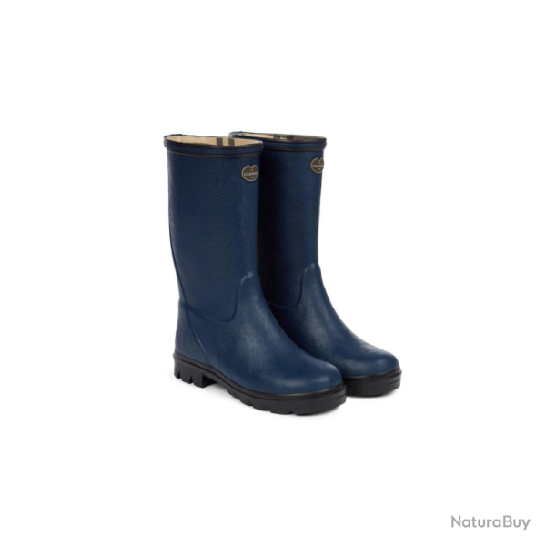 Bottes pour enfants Le Chameau - Doubl�es jersey - 32 / Bleu fonc�
