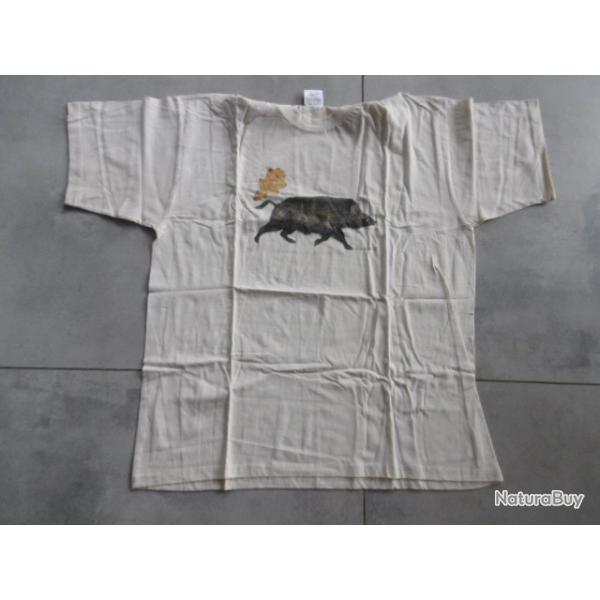 TEE SHIRT  MOTIF SANGLIER