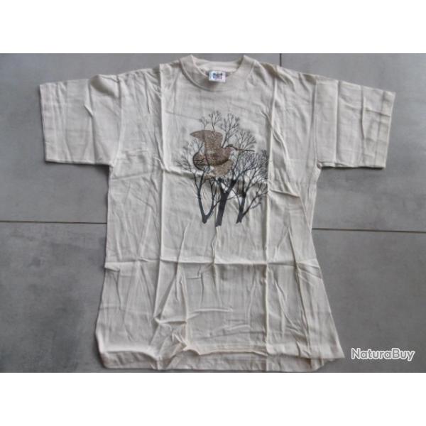 TEE SHIRT  MOTIF BECASSE