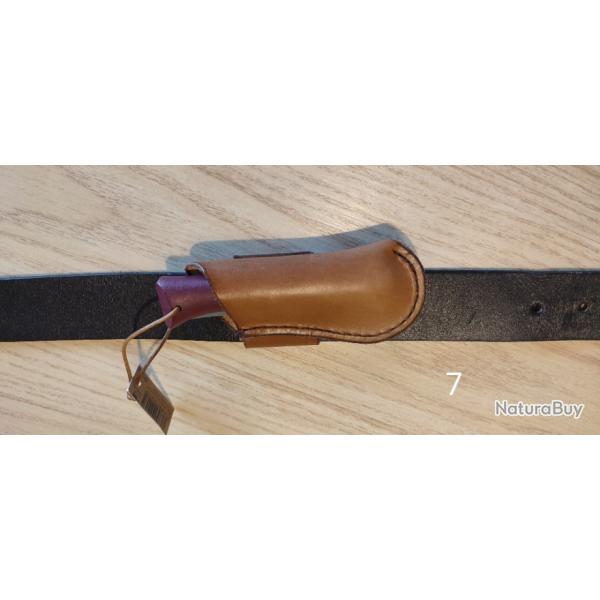 Lot 7. Opinel 8 baroudeur + �tui cuir artisanal