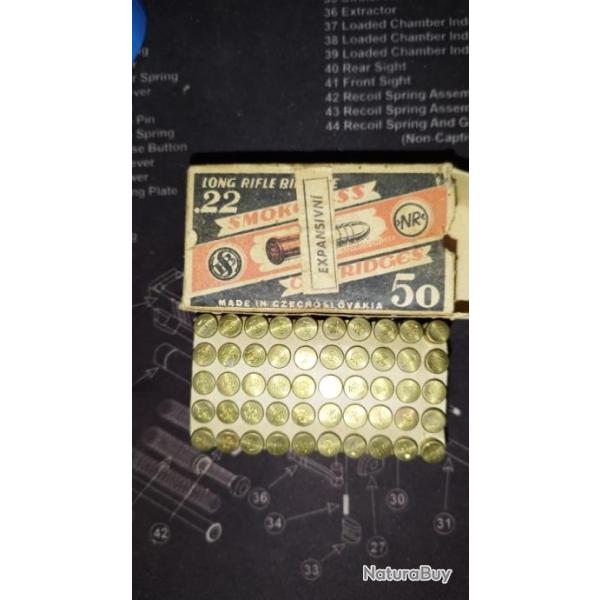 Munitions 22 lr d'�poque