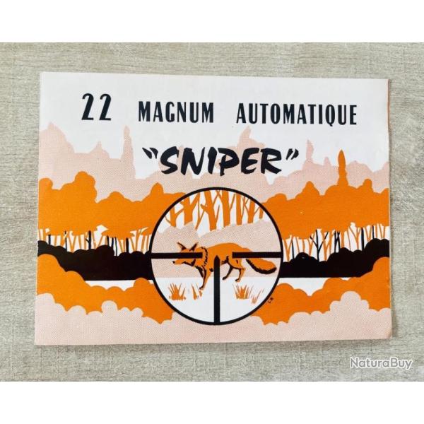 Brochure Publicitaire SIDNA - SNIPER 22 MAGNUM