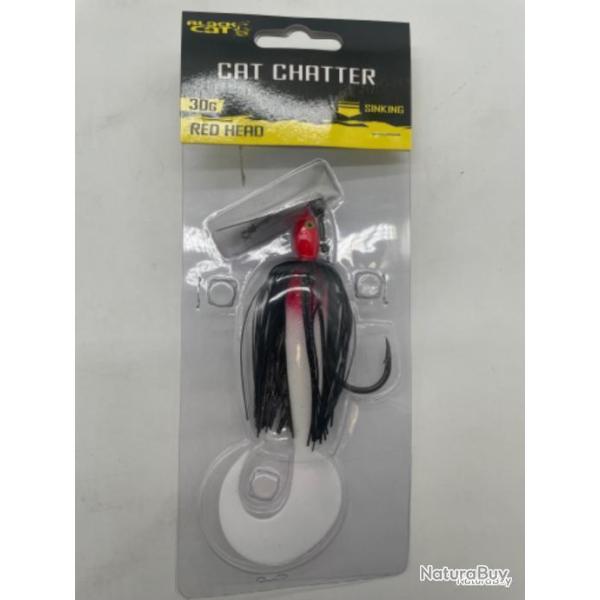 Cat Chatter Black Cat 30g Red Head