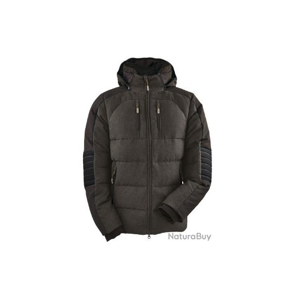 VESTE BLASER VINTAGE DUVET JANEK MARRON CHINE TS