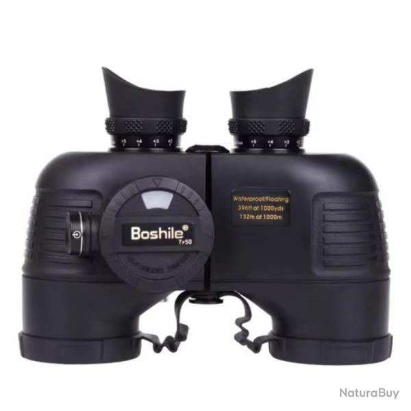 Jumelles T�l�m�tre militaire BOSHILE 7X50 avec boussole - LIVRAISON OFFERTE