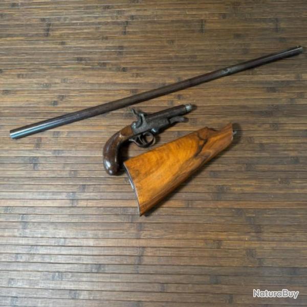 PISTOLET CARBINE DE BRACONNIER D�MONTABLE EN TROIS PARTIES