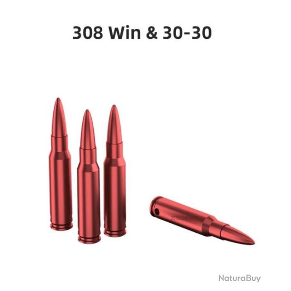 4 Cartouches de manipulation calibre 308 WIN Vector optics (7.62x51)