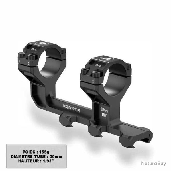 Collier de montage double pour lunette diam�tre 30mm Discovery - Montage haut 1,93"