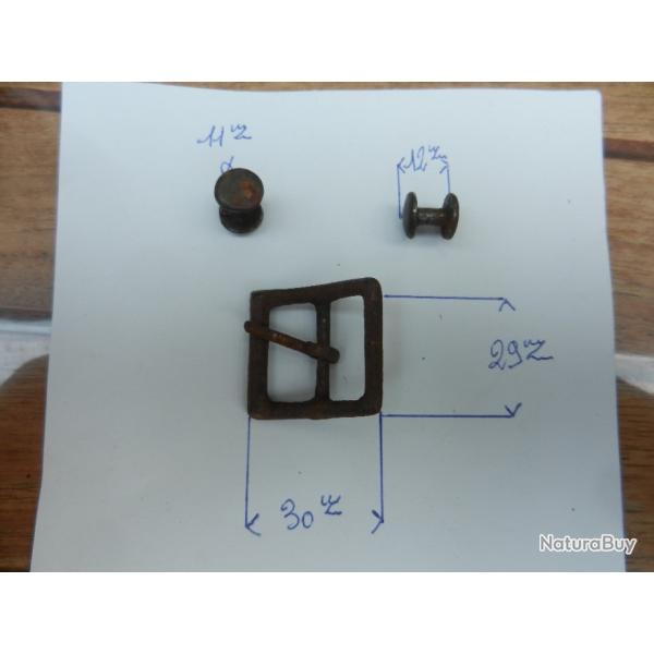petites pi�ces pour bretelle de fusil et carabine ancienne