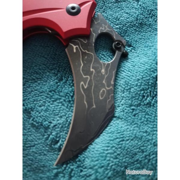 Karambit civivi Incisor red