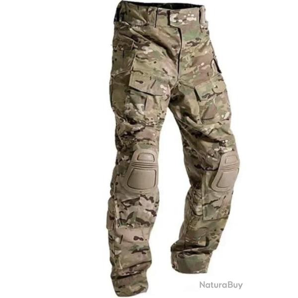 Pantalon Camouflage / Vert / Noir etc... avec protections NEUF