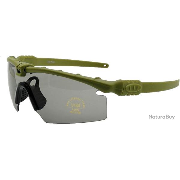 Lunettes tactiques Ballistic 3.0 Protection UV400 TR90 tir randonn�e vert