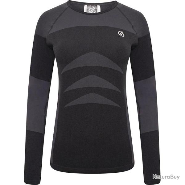 Sous v�tement thermique t shirt manches longues Dare2b In The Zone Women noir textur�