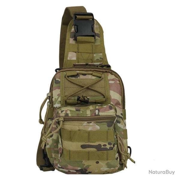 Sac de poitrine tactique Molle � bandouli�re �tui pistolet, chasse, randonn�e camping cyclisme CP