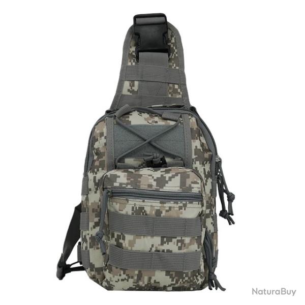 Sac de poitrine tactique Molle � bandouli�re �tui pistolet, chasse, randonn�e camping cyclisme ACU