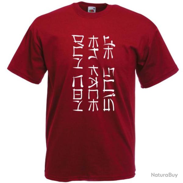 T-SHIRT - JE SUIS EN FACE D'UN CON - �criture Chinoise ou Japonnaise  Kanji  Id�e cadeau no�l Humour