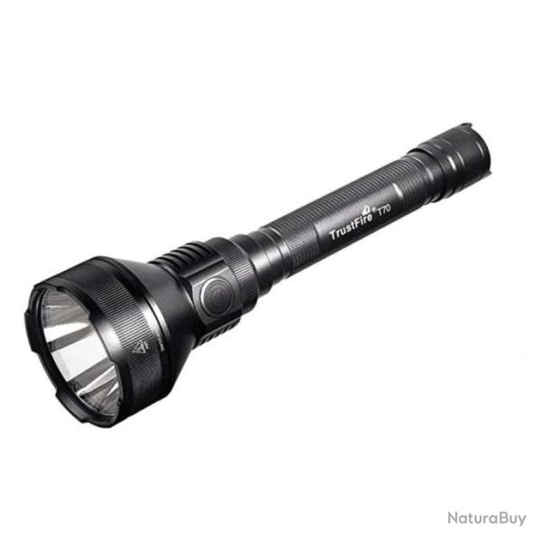 Lampe Torche LED 2300 Lumens Rechargeable �tanche IPX8 Chasse Camping Autonomie Longue Distance