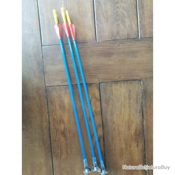 LOT DE 3 FLECHES JOUETS VENTOUSES