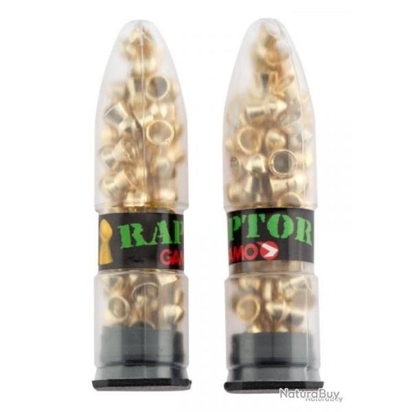 100 Plombs PBA RAPTOR - MORE VELOCITY 4,5 mm - GAMO port offert