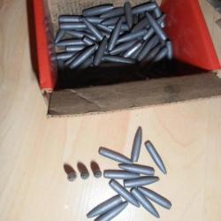 80 ogives HORNADY 75 gr HPBT moly  - 224- 5.56 -  222 rem, 222 rem mag ,22-250......