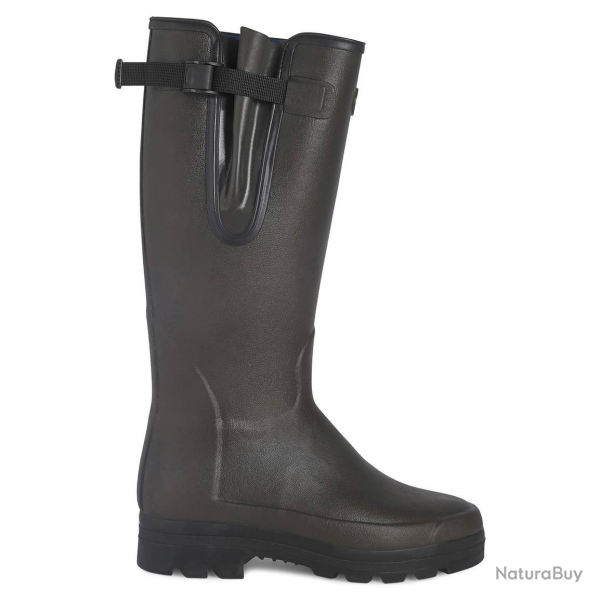 Bottes Le Chameau Vierzonord Doubl�es n�opr�ne Marron fonc�