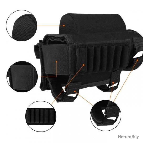 BUSC DE CROSSE DROITIER OU GAUCHER AVEC CARTOUCHI�RE - NOIR - LIVRAISON OFFERTE !!