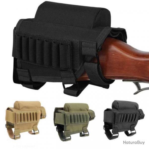 BUSC DE CROSSE GAUCHER OU DROITIER AVEC CARTOUCHI�RE - KAKI NOIR TAN - LIVRAISON OFFERTE !!