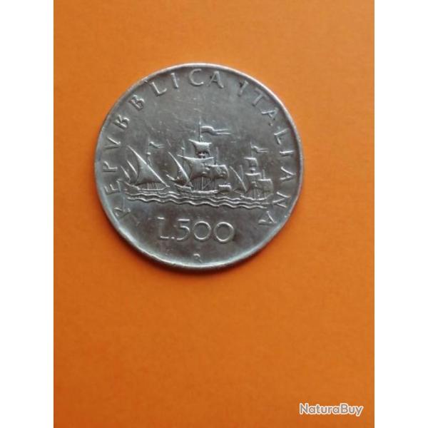 ITALIE = PIECE DE MONNAIE DE 500 LIRES DE 1960 EN ARGENT