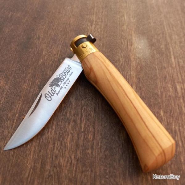 Joli Couteau R�gional Italien OLD BEAR Manche en OLIVIER
