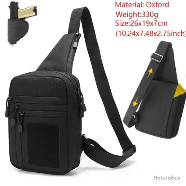 Sac � dos bandouli�re tactique transport arme EDC - Mod�le D