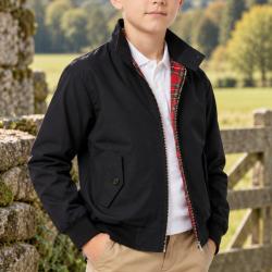 Vestes Harrington Noir enfant