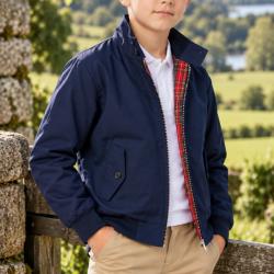 Vestes Harrington Bleu enfant