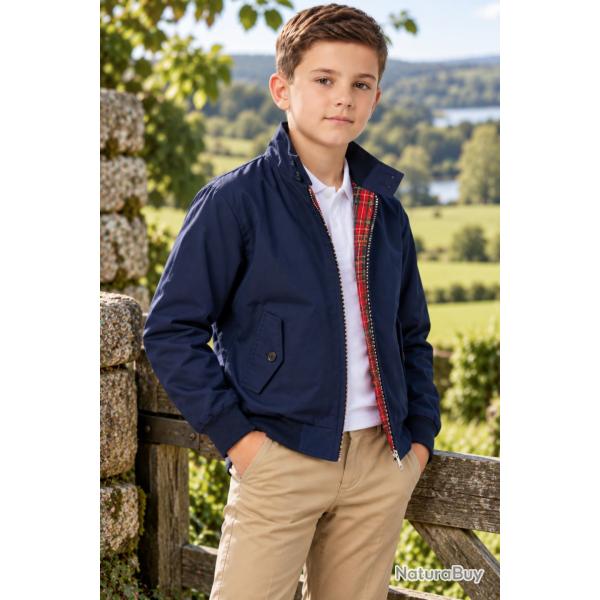 Vestes Harrington Bleu enfant
