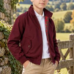 Vestes Harrington Bordeau  enfant