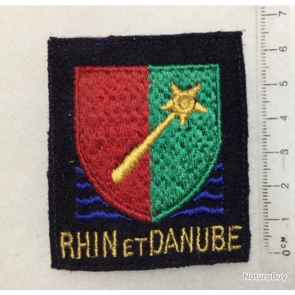 FRANCE LIB�RATION 1944/1945 - INSIGNE TISSU brod� 1� ARM�E RHIN ET DANUBE (1)