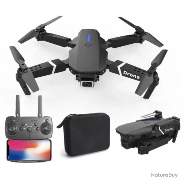 Drone dual camera WIFI HD 4k E88, Mode avion RC, PLIABLE Noir ou Blanc, Livraison offerte..