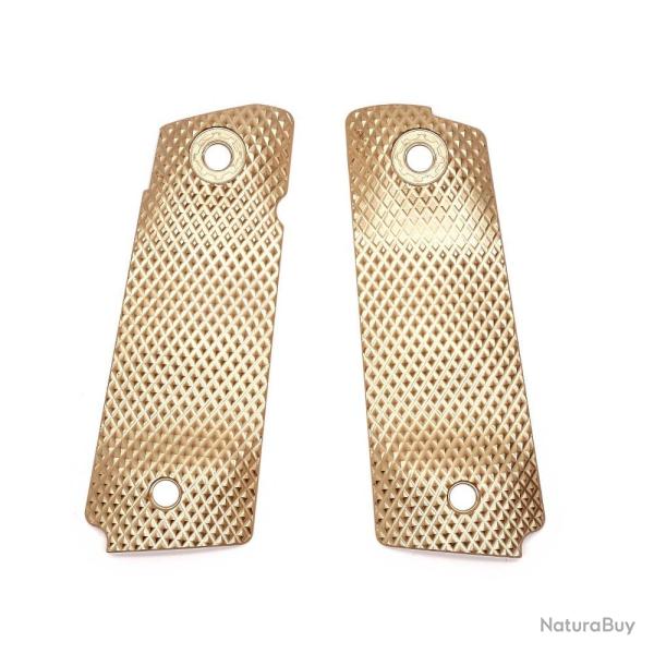 Poign�es longues Eemann Tech Ultimate Brass pour 1911, taille : M