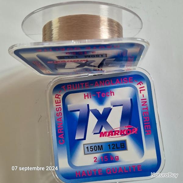 fil nylon Markor hi-tech  2.15 kg, 12 LB,  150m, pour la p�che, la d�co, ....
