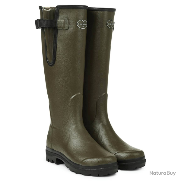 Bottes femmes Le Chameau Vierzon doubl�es jersey Vert fonc�