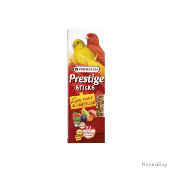 STICKS PRESTIGE CANARIS AVEC MELANGE DE FRUIT ET PISSENLIT X2   60GR