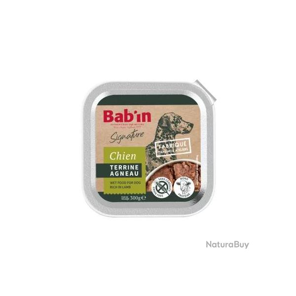 Pat�e pour chien, terrines 5 x 300g � l'Agneau