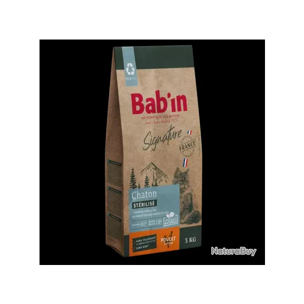1 paquet de 1.5 kg -Croquette chaton/BAB'IN CHATON