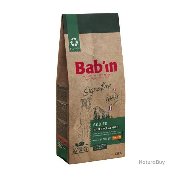 1 paquet de croquettes de 12 kg chien adulte /Bab'in Race G�ante Energy