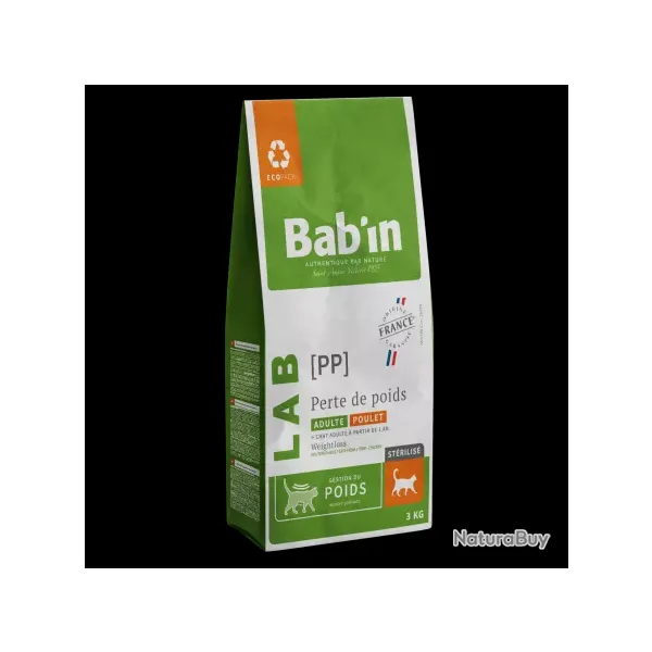 Croquette regime pour chat/ BAB'IN  LAB[PP] 1,5 kg