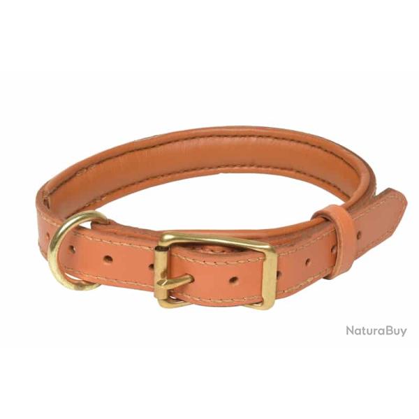 Collier cuir doubl� veau pour chien LONDON. 60/80 cm