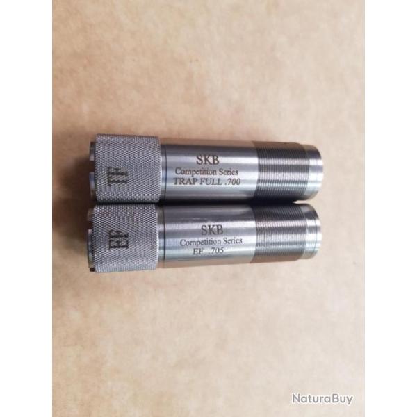 Lot de 2 chokes SKB Comp�tition Series TRAP FULL .700 et  EF .705  NEUF